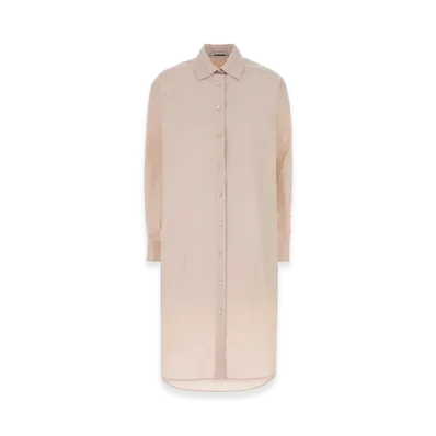 Jil Sander Women's Poplin Shirt Dress "Light Pink"