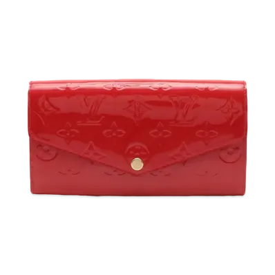 Louis Vuitton Sarah Wallet Monogram Vernis "Cerise"