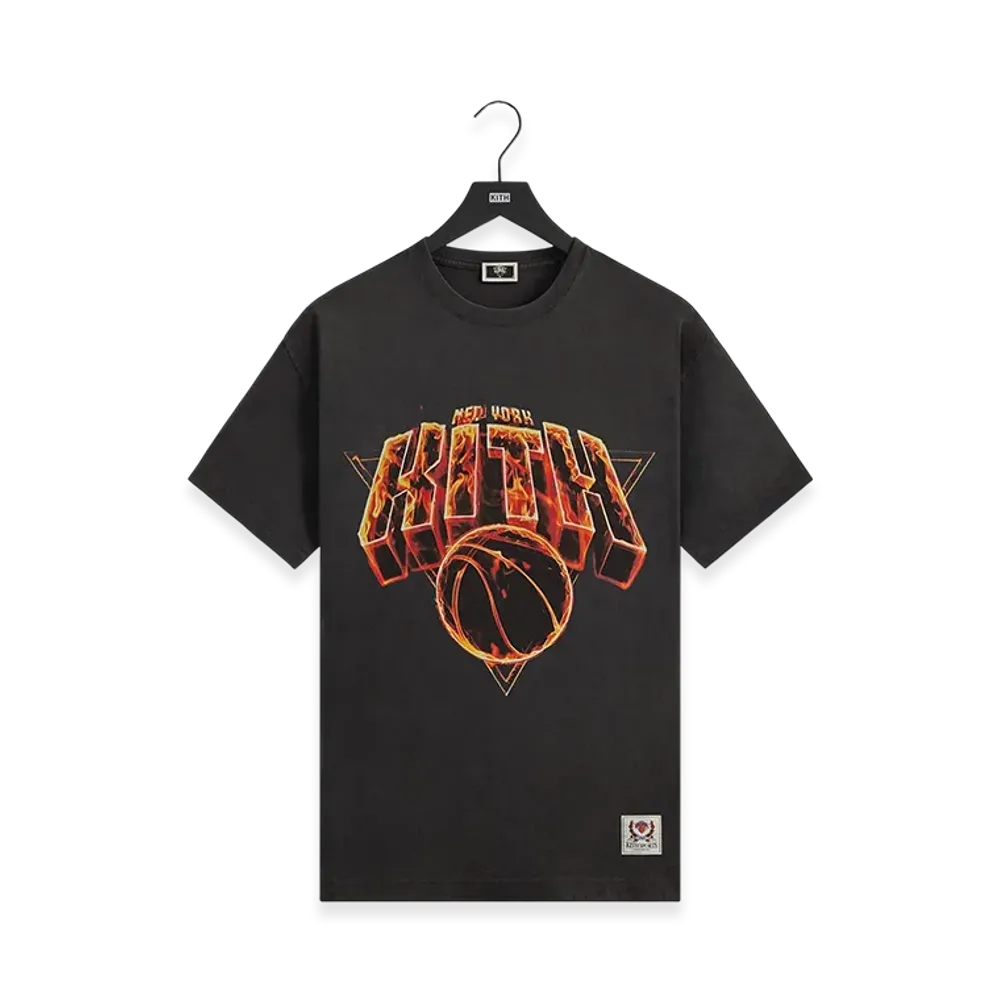Kith x the New York Knicks Fire Vintage Jones Tee "Black"