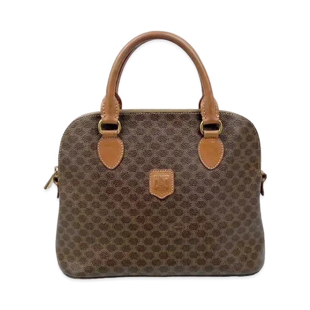 CELINE Macadam Hand Bag "Brown"