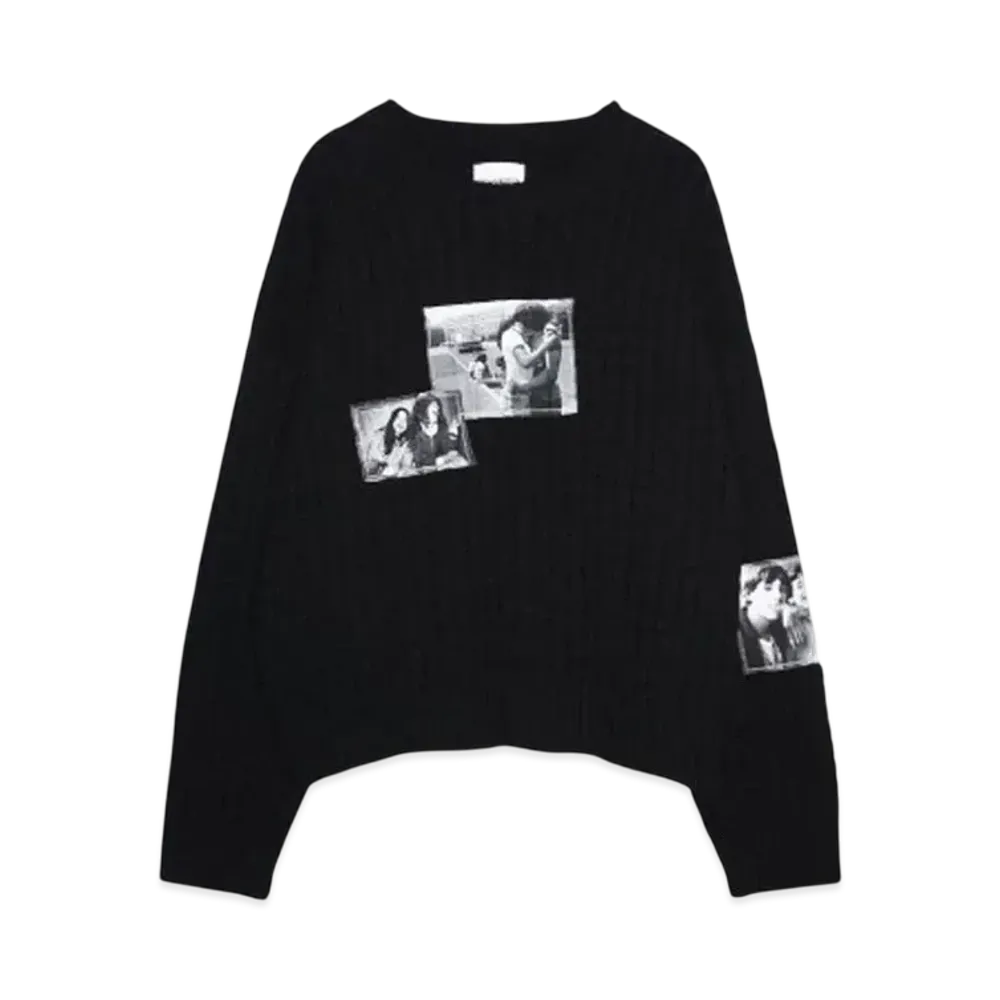 TAKAHIROMIYASHITATheSoloist. crew neck sweater.(low) "BLACK"
