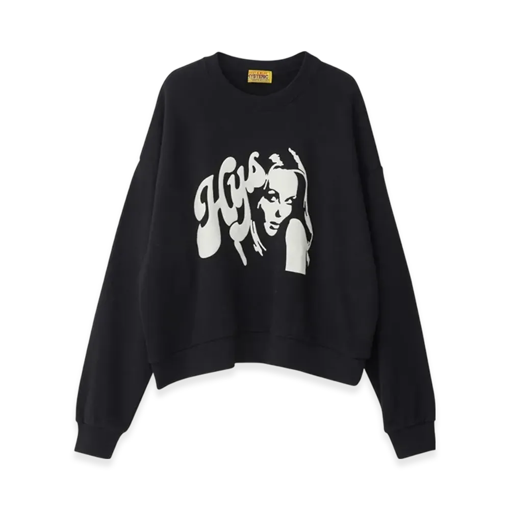 HYSTERIC GLAMOUR Hysteric Applique Oversized Sweatshirt "Black"