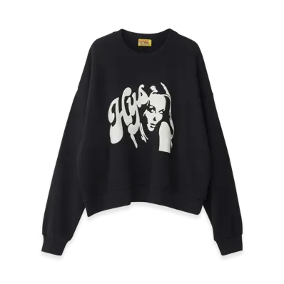 HYSTERIC GLAMOUR Hysteric Applique Oversized Sweatshirt "Black"