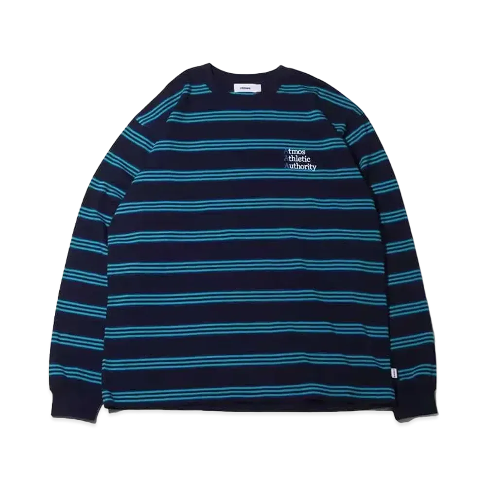 atmos Border LS T-shirts "Navy"