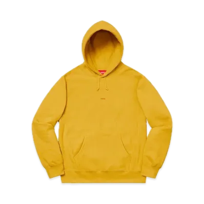 Supreme Micro Logo Hooded Sweatshirt "Mustard"