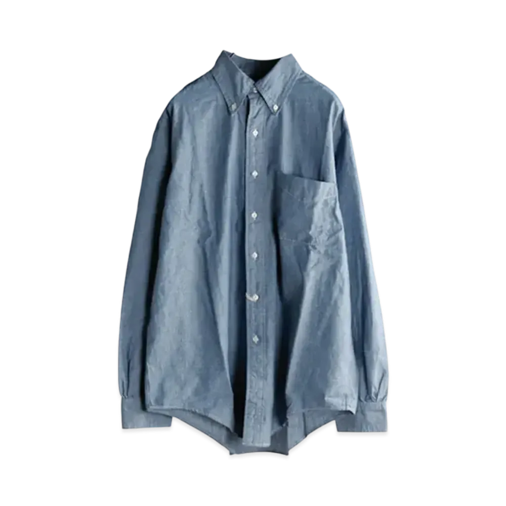 orSlow Chambray Standard Button Down Shirt "Chambray"