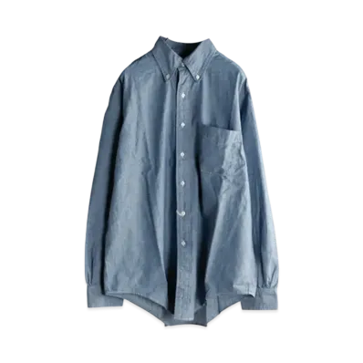 orSlow Chambray Standard Button Down Shirt "Chambray"