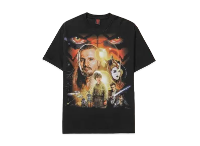 Geeks Rule x Star Wars: The Phantom Menace (Episode I) Silkscreen Printing T Shirt "Black"