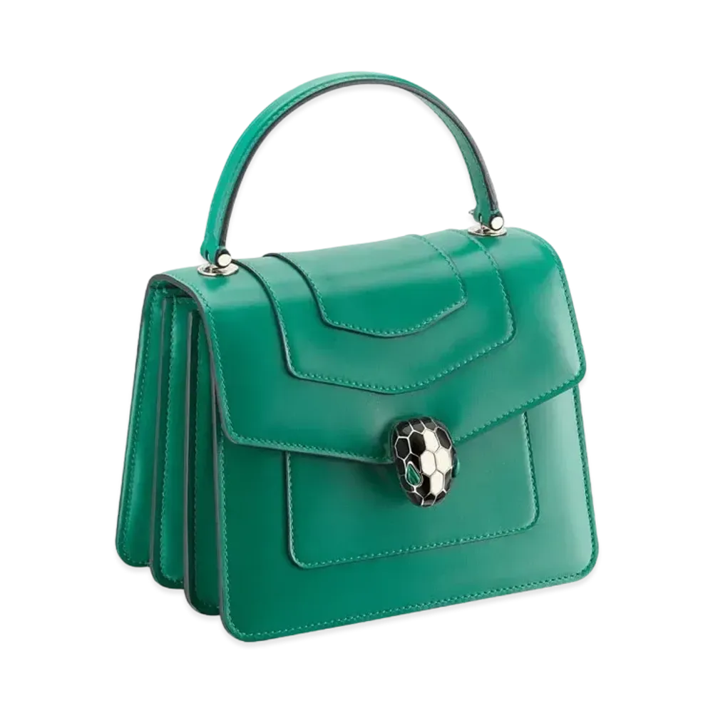 BVLGARI Serpenti Forever Top Handle "Emerald Green"