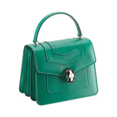 BVLGARI Serpenti Forever Top Handle "Emerald Green"