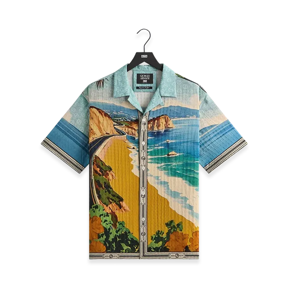Kith x Giorgio Armani Malibu Short Sleeve Thompson Camp Collar Shirt "Multi"