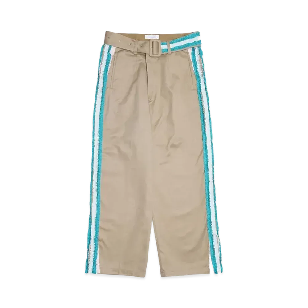 FACETASM FRILL BIG HEART PANTS "BEIGE"