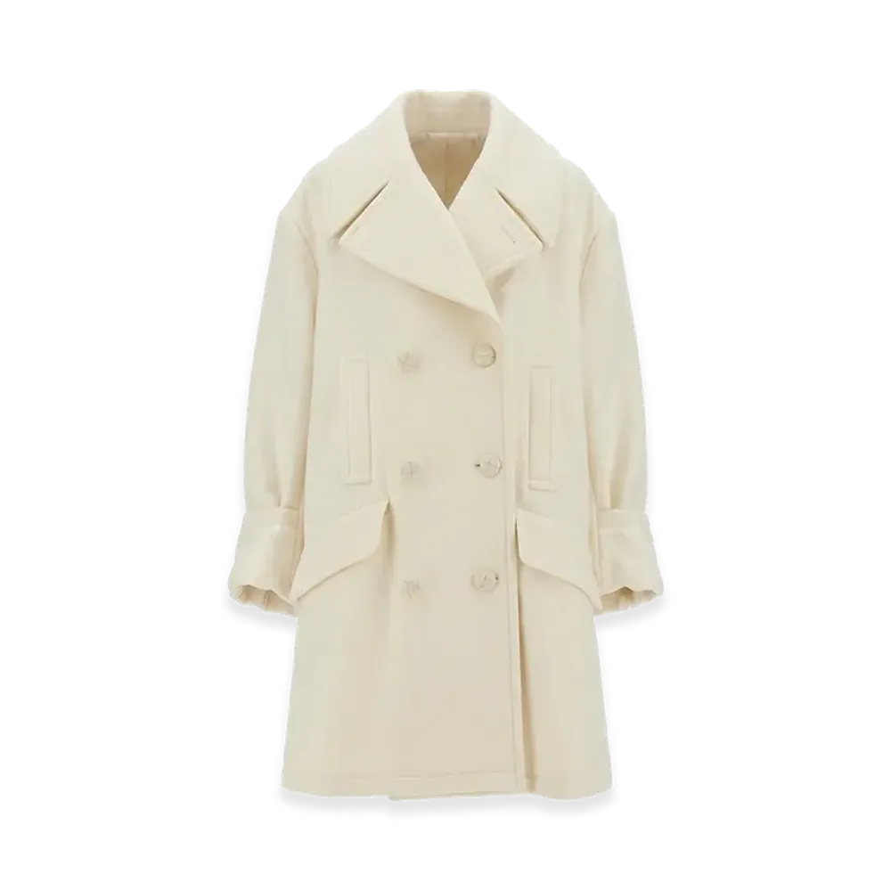 MM6 Maison Margiela Women's Wool Coat "White"
