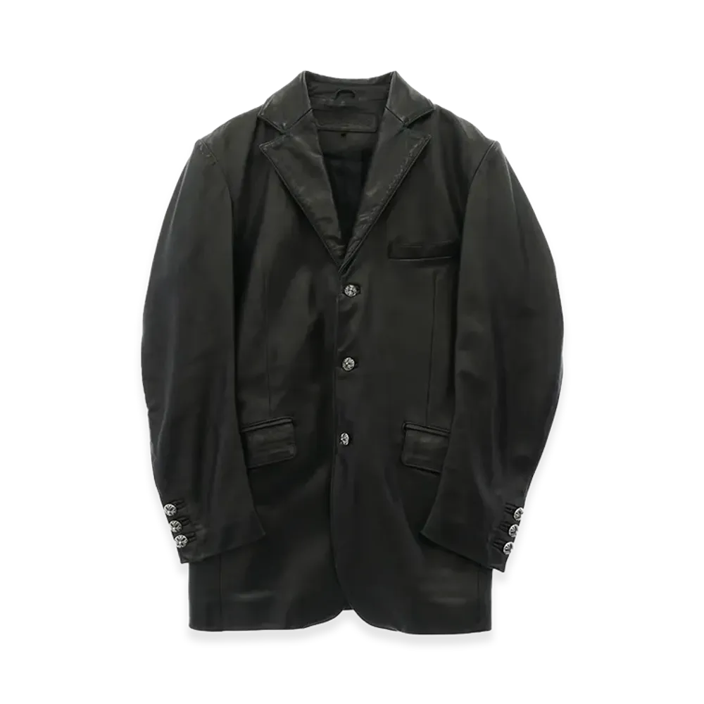 Chrome Hearts 3B Tailored Leather Jacket "Black"