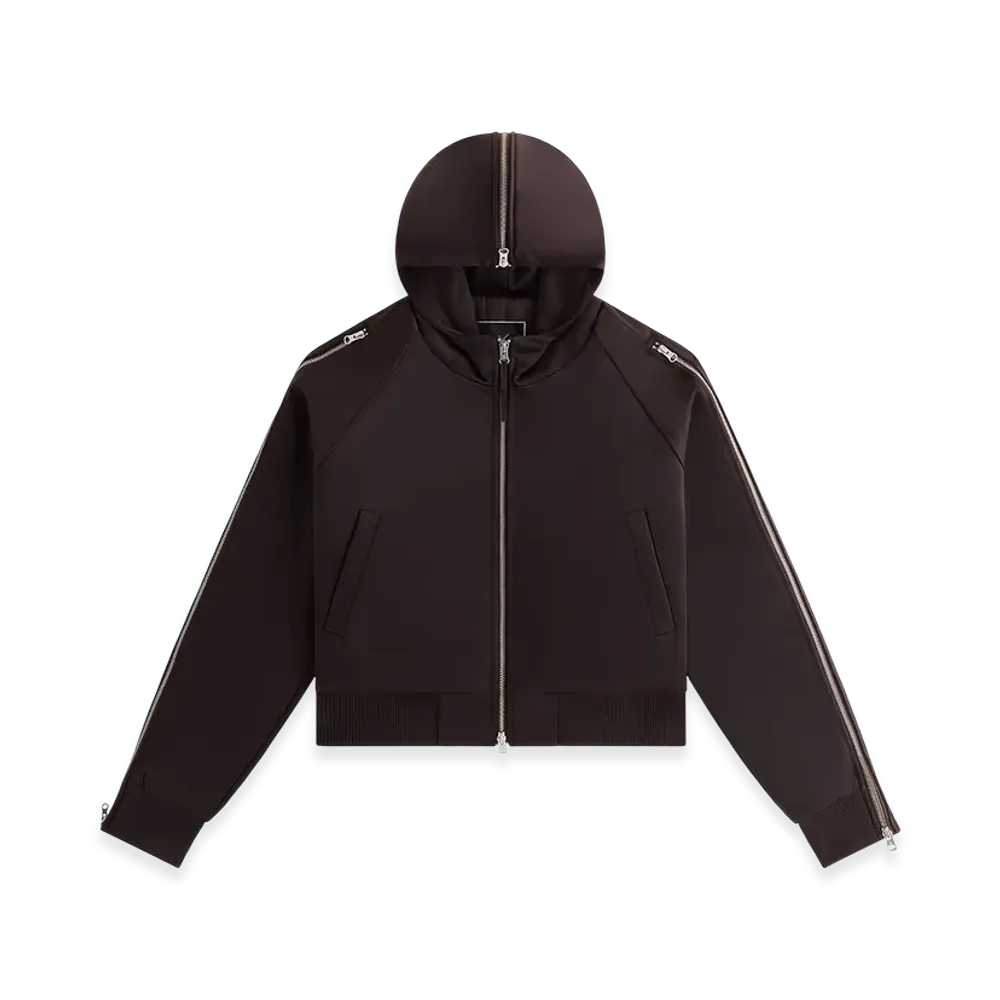Kith Women Simra Satin Zip Sleeve Bomber "Incognito"