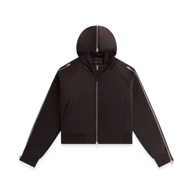 Kith Women Simra Satin Zip Sleeve Bomber "Incognito"