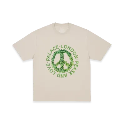 PALACE Pease And Love T-Shirt "Stoney Grey"