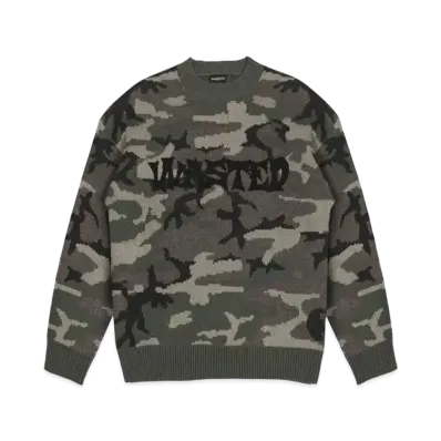 WASTED PARIS Sweater Army Method "Camo"