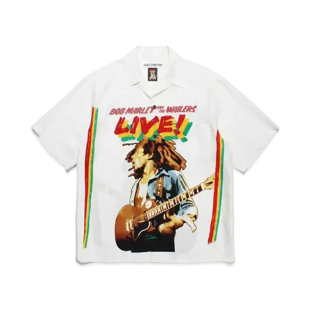 WACKO MARIA Bob Marley / Hawaiian Shirt "White"