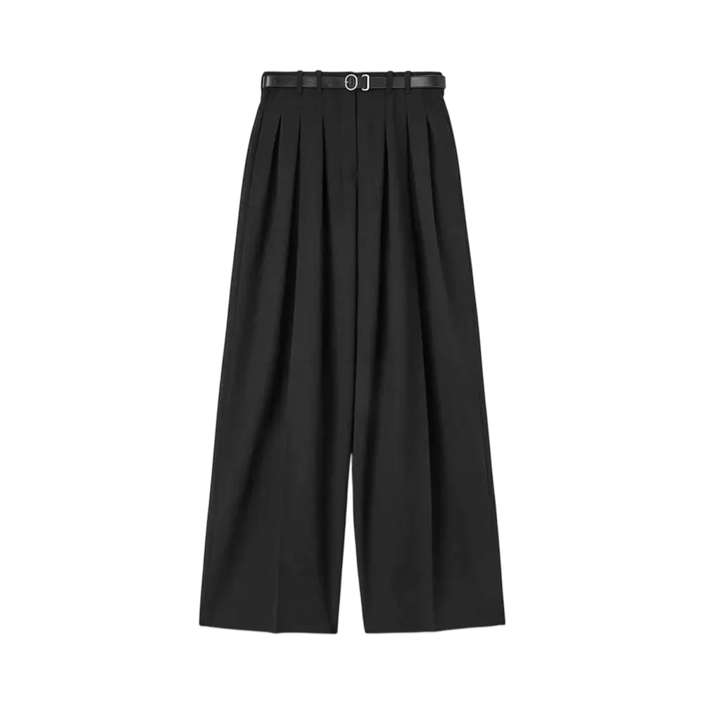Jil Sander Women's Belted Trousers "Black"