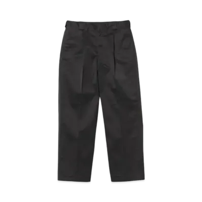 BEAMS 1 Pleat Work Trousers "Black"