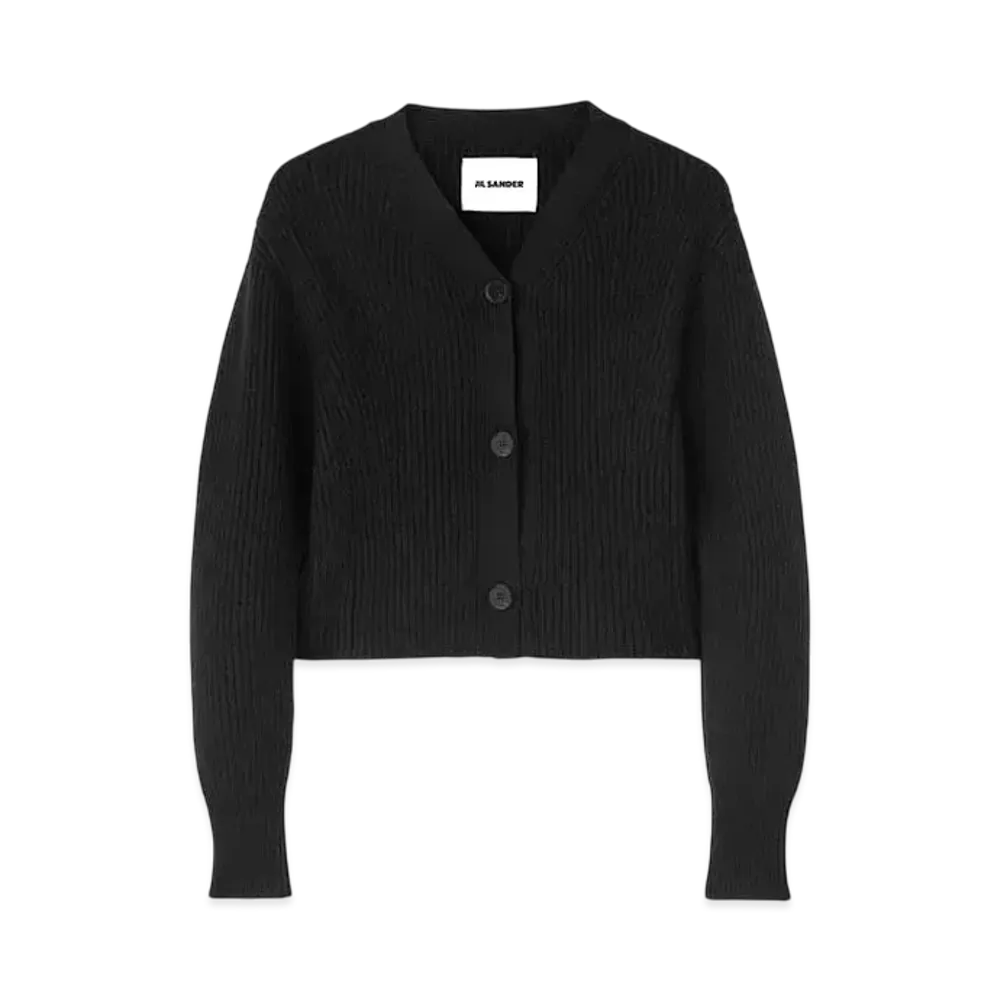 Jil Sander Women's V-Neck Cardigan "Black"