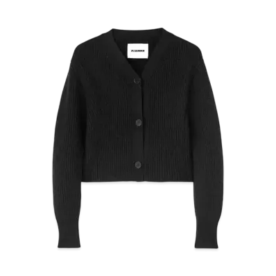 Jil Sander Women's V-Neck Cardigan "Black"