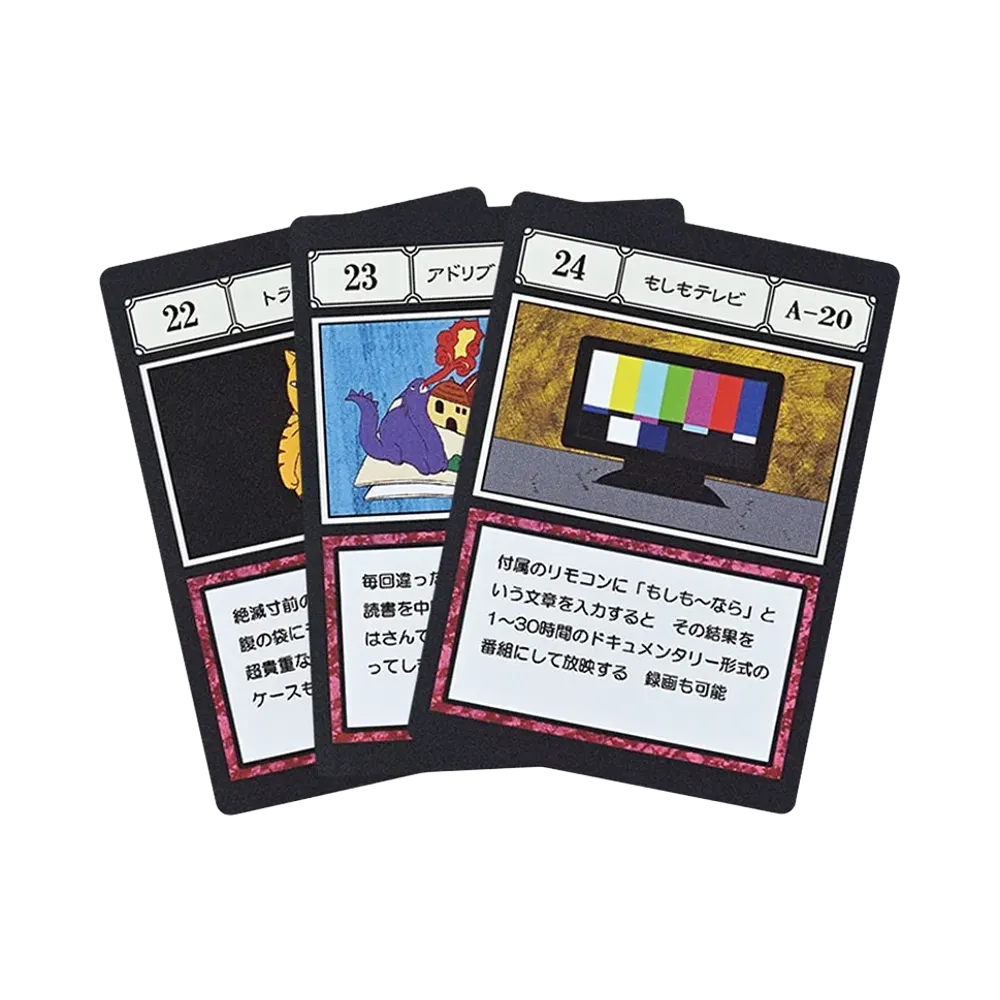 BANDAI "Ichiban Kuji" -HUNTERxHUNTER GREED ISLAND 2- L Prize G.I. Designated Pocket Card Toraemon / Ad-lib Book / What If TV [22][23][24]
