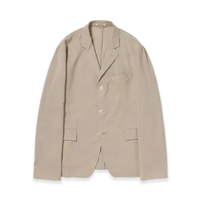 AURALEE Summer Twist Cashmere Pora Jacket "Top Brown Beige"