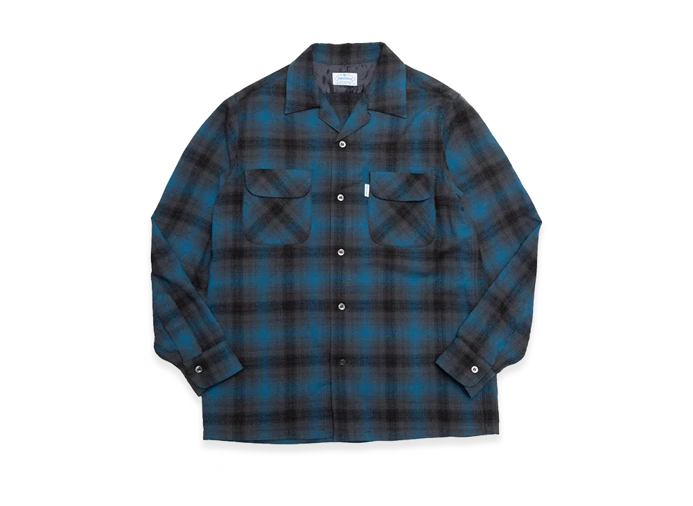 SubCulture 1st Anniversary Archive Washable Wool Ombre Check Shirt "Blue/Black"