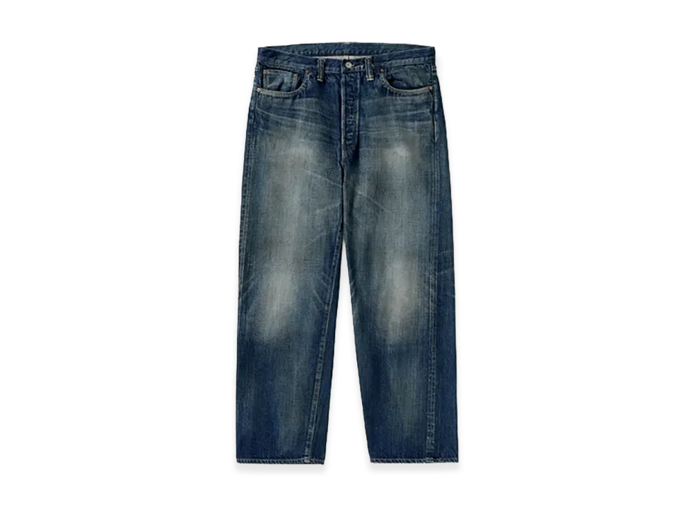 A.PRESSE Vintage Washed Straight Denim Pants "Indigo"