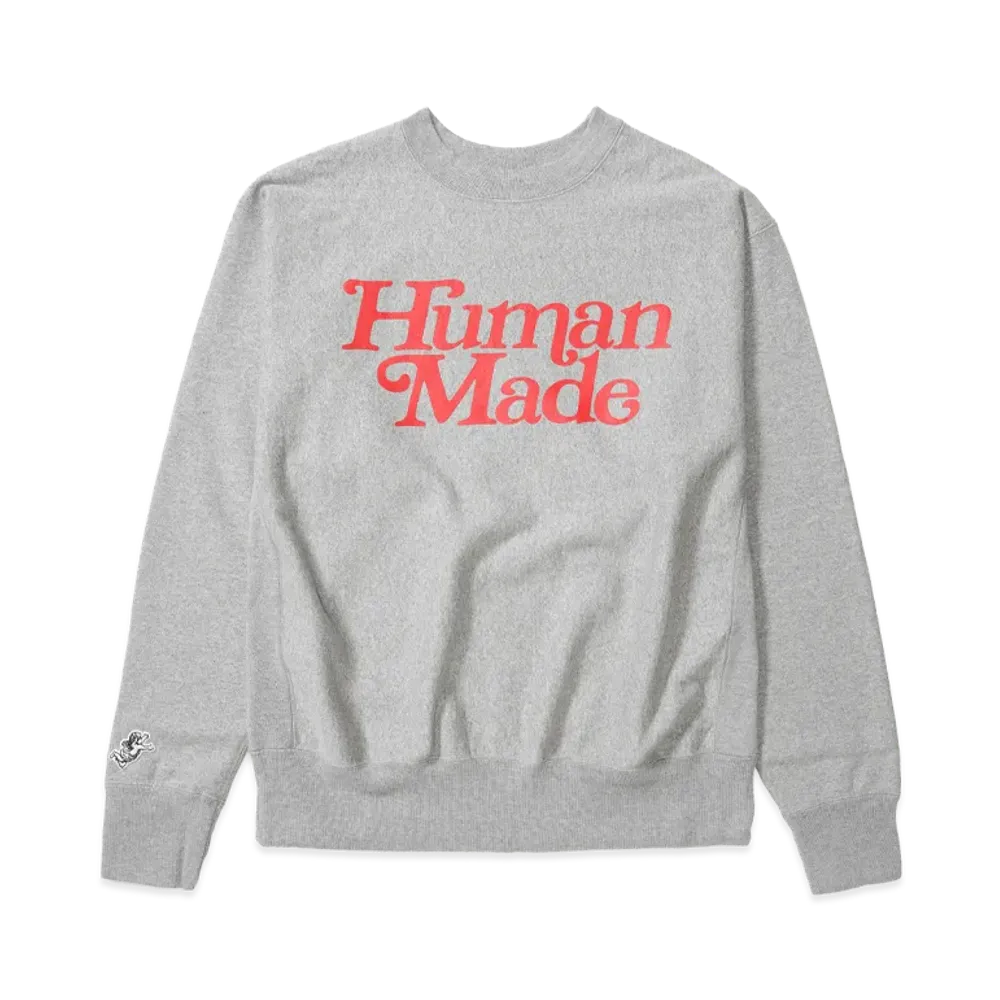 HUMAN MADE x Girls Don'T Cry Crew Neck Sweatshirt "Gray" / VERDY
