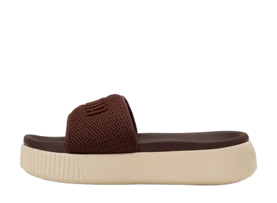 Puma Women's Platform Slide UM "Chocolate Brown/Canvas"