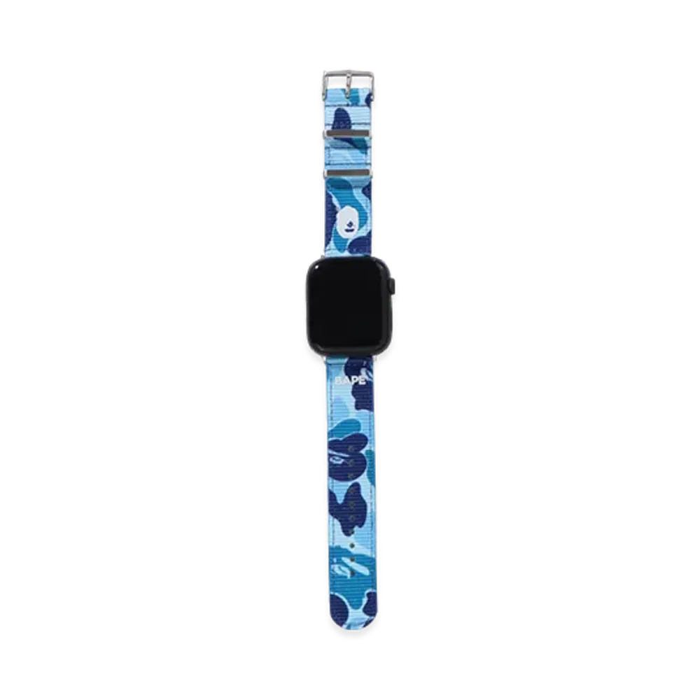 A BATHING APE Nato Band M Mobile "Blue"