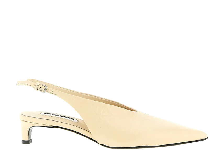 Jil Sander Women's Leather Slingback Jil Sander Women's Leather Slingback