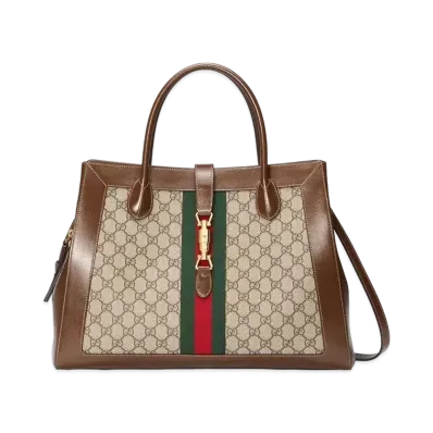 GUCCI Jackie 1961 Large Tote Bag "GG Supreme Canvas"