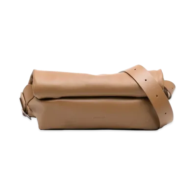 Jil Sander Women's Roll Up Leather Up "Brown"