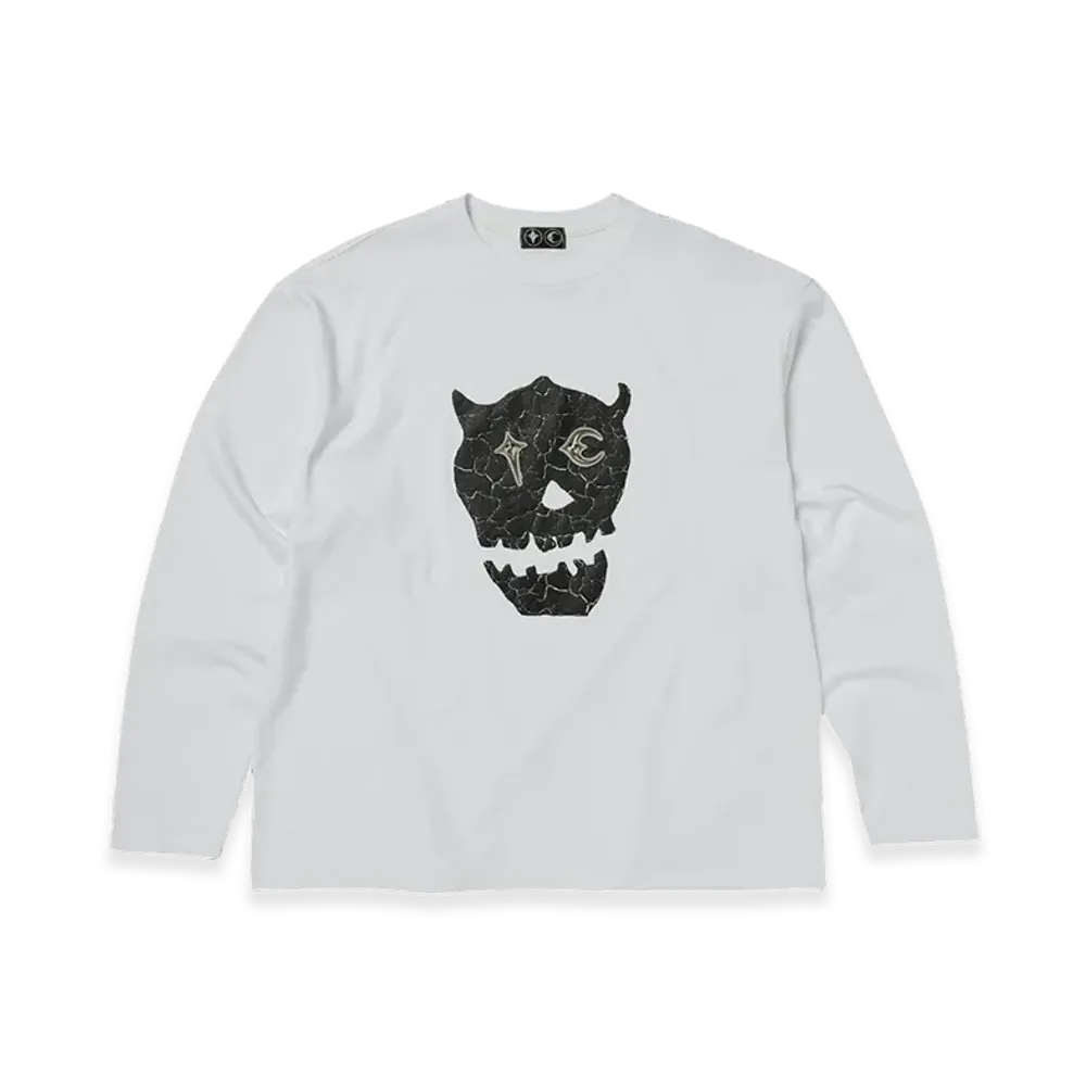 THUG CLUB TC Skull Long-Sleeve "White"