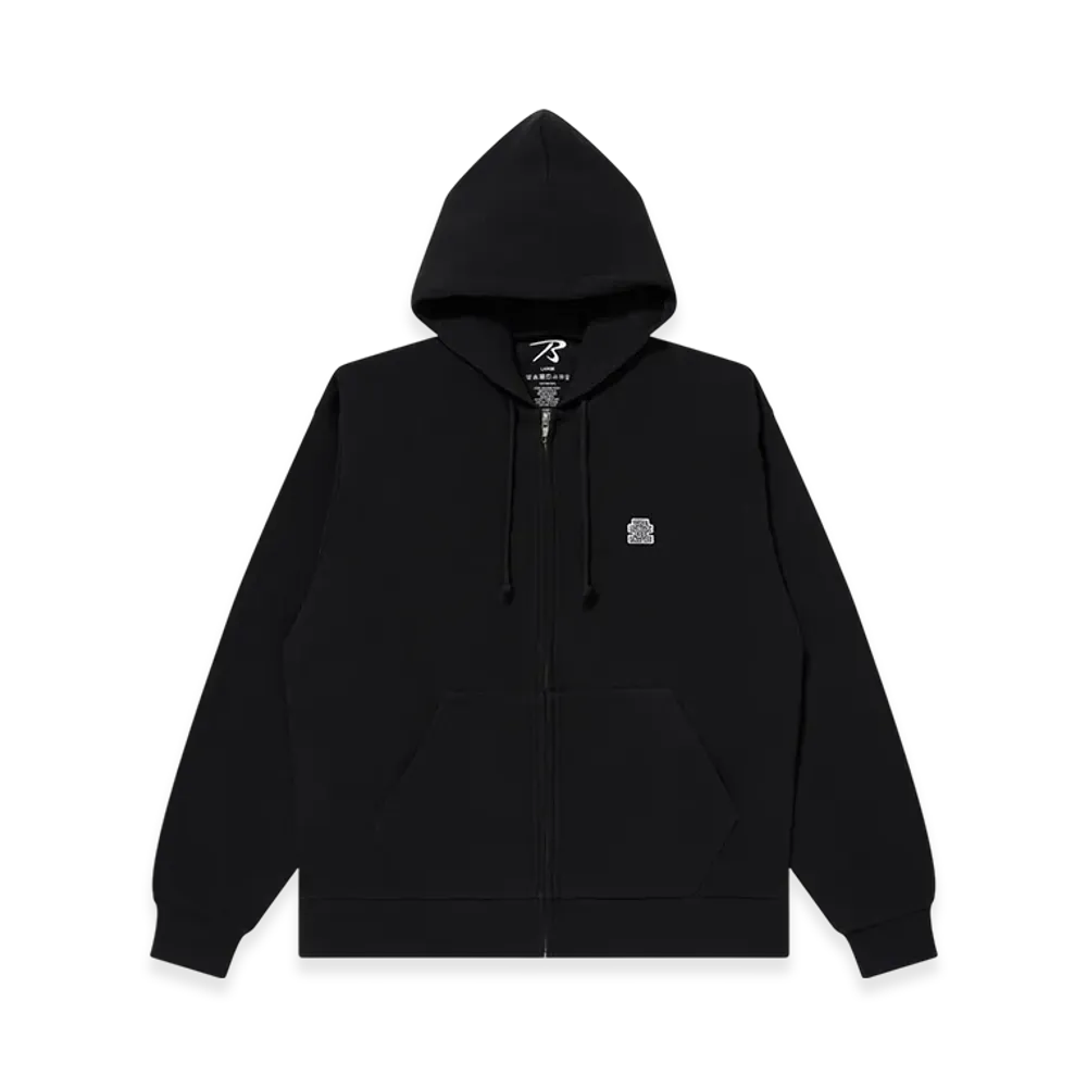 BlackEyePatch Small OG Thermal Zip Hoodie "Black"