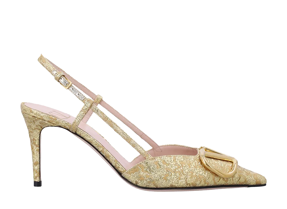 Valentino Garavani Women's Flat Shoes Golden "Gold"