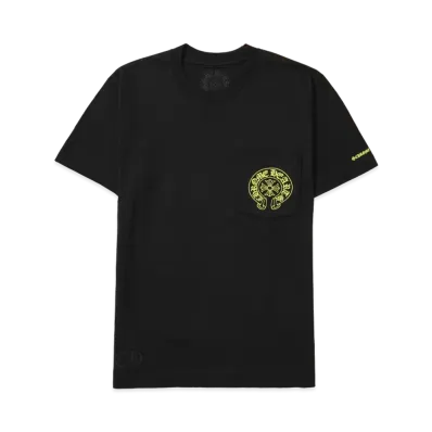Chrome Hearts Neon Yellow Horseshoe S/S T-Shirt "Black"