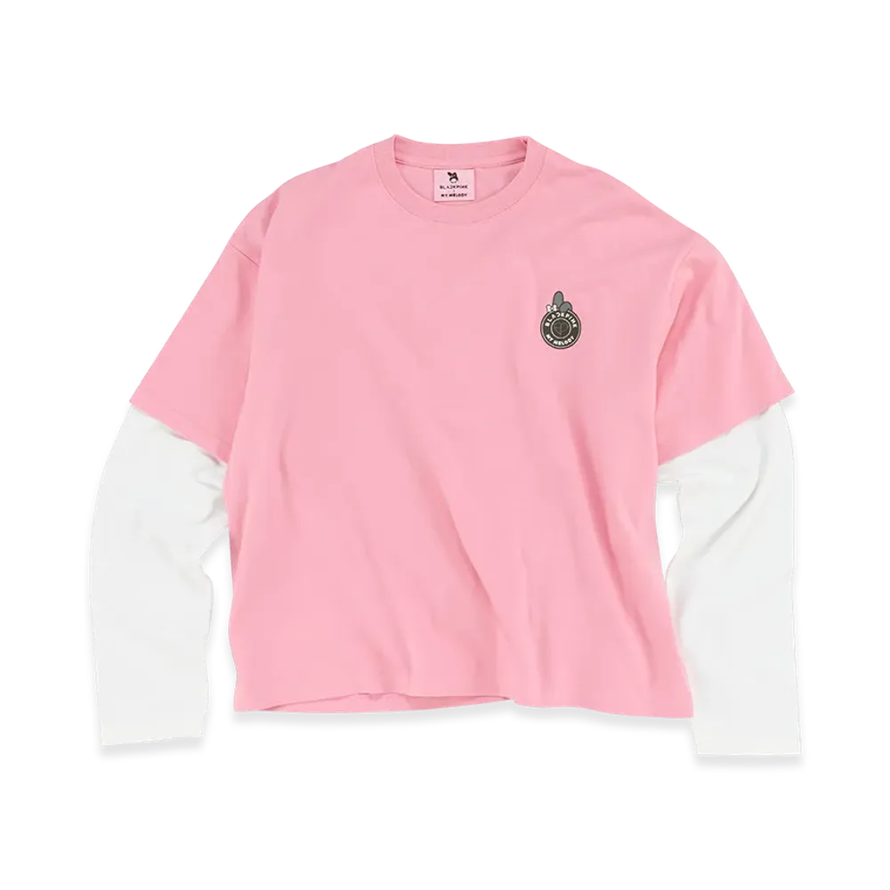 BLACKPINK x My Melody Long Sleeve Layered T-Shirt "Pink"