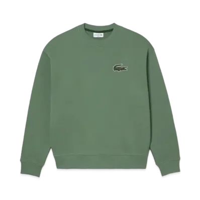 LACOSTE Organic Cotton Crew Neck Sweat "Khaki"
