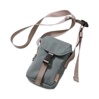 Acne Studios Nylon Shoulder Bag "Blue Gray"