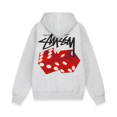 Stussy Diced Out Hoodie "Ash Heather"