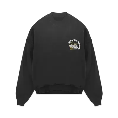 REPRESENT Out Of The Shadows Sweater "Stained Black"