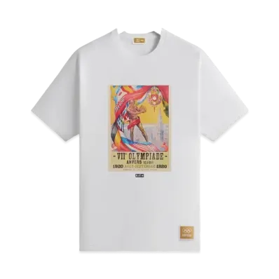 Kith x Olympics Heritage Antwerp 1920 Vintage Tee "White"