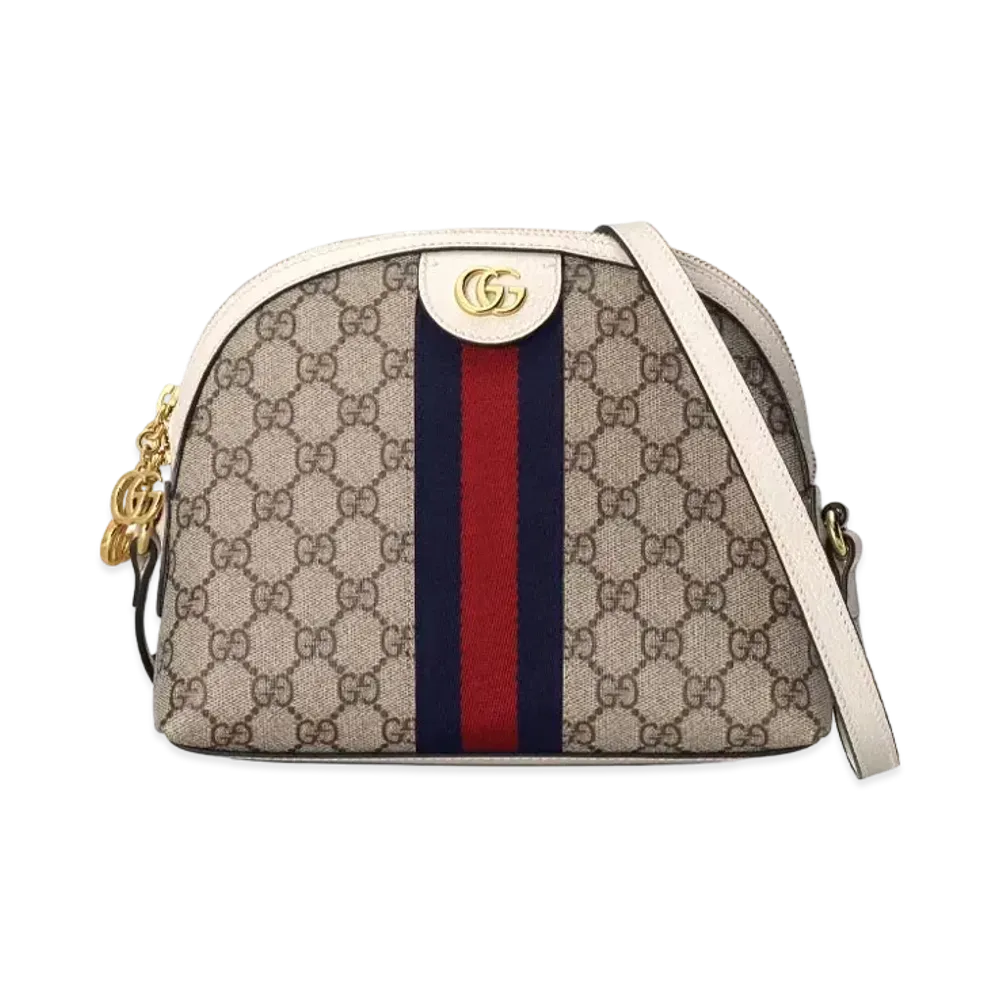 GUCCI Ophidia Small Shoulder Bag "Beige/Ebony"
