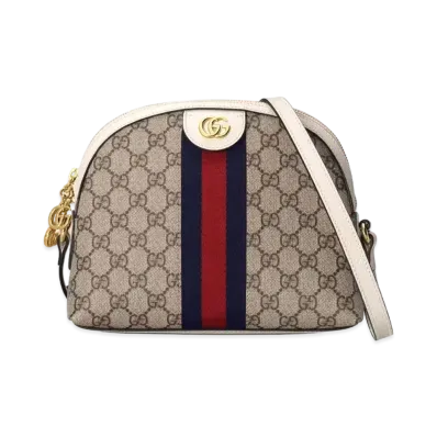 GUCCI Ophidia Small Shoulder Bag "Beige/Ebony"