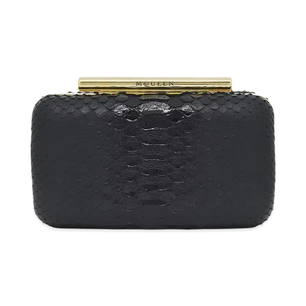 Alexander McQUEEN T-Bar Box Clutch "Black"